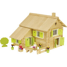 Детские деревянные конструкторы деревянный конструктор JEUJURA 8049 Бревенчатый дом 240 дет