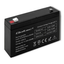 Battery for Uninterruptible Power Supply System UPS Qoltec 53072 7200 mAh 6 V