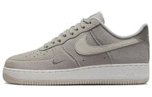 Nike Air Force 1 Low Grey Suede 低帮 板鞋 男款 灰色 / Кроссовки Nike Air Force 1 Low Grey Suede FB8826-001