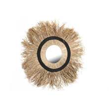 Wall mirror Romimex Natural Rattan 80 x 4 x 80 cm Circular