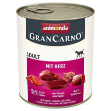 ANIMONDA GranCarno Adult with hearts wet food for dog 800g