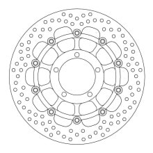 MOTO-MASTER Halo Triumph 113128 Front Brake Disc