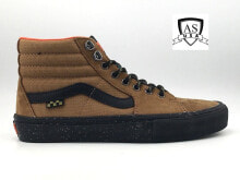 Купить коричневые мужские кроссовки Vans: VANS Skate Sk8-Hi Outdoor Brown Black Men's Size 7.5 Leather/Canvas Shoes NEW