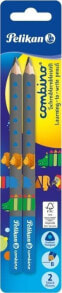Чернографитные карандаши для детей Pelikan Pencil Combino blue BL 2pcs