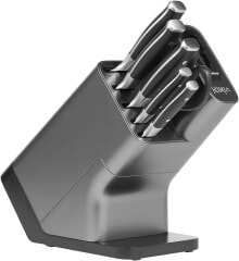 Ninja Foodi StaySharp Knife Block with Integrated Sharpener, Knife Block with 5 Different Knives and 1 Scissors, Sharp 6-Piece Knife Set, Gift for Men/Women, Stainless Steel K32006EU
