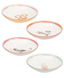 Yvonne Ellen animal Pasta Bowls, Set of 4