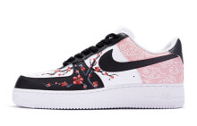 【定制球鞋】 Nike Air Force 1 Low 金陵梅花 手绘喷绘 复古 低帮 板鞋 GS 白蓝粉鸳鸯 / Кроссовки Nike Air Force 1 Low GS DH2920-111