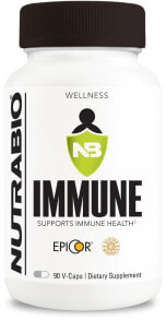 Витамины и БАДы от простуды и гриппа nutraBio Immune Иммуноукрепляющий комплекс без глютена и лактозы 90 веганских капсул