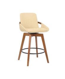 Armen Living baylor Swivel Wood Bar or Counter Height Stool