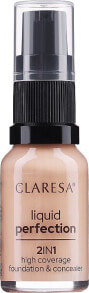 2in1 Concealer und Make-up-Basis - Claresa Liquid Perfection 2in1 High Coverage Foundation&Concealer