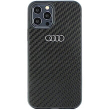 AUDI Carbon Fiber iPhone 12 Pro 6.1 Autpupcip12Pr8D2Bk phone case