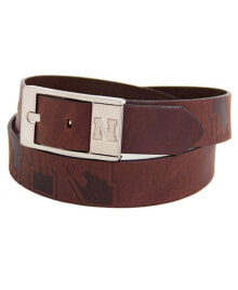 Купить мужские ремни и пояса Eagles Wings: Men's Nebraska Huskers Brandish Leather Belt - Brown