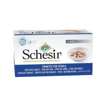 SCHESIR Tuna with sea bassjelly 6X50g wet cat food