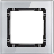 Розетки, выключатели и рамки Karlik Double Deco frame, black glass effect, bottom: white (12-0-DRS-2)