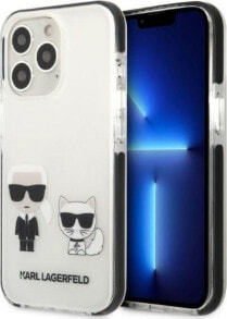 Karl Lagerfeld Etui Karl Lagerfeld KLHCP13XTPEKCW Apple iPhone 13 Pro Max hardcase biały/white Karl&Choupette