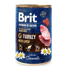 BRIT Premiumnature junior turkey with liver wet dog food 400g