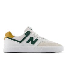 New Balance Unisex NB Numeric 574 Vulc White/Green Size M5 / W6.5 D