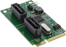 Контроллеры для компьютеров kontroler InLine Mini-PCIe - 2x SATA III RAID (66907)