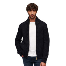 SUPERDRY Chunky Knit Through Full Zip Sweater