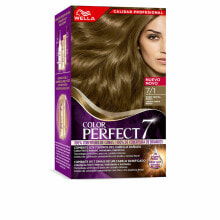 Краска для волос Wella Color Perfect 7 Color Cream N 7/1 Ухаживающая стойкая-крем краска для волос, оттенок золотисто-пепельный 60 мл