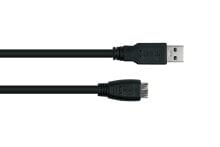 Good Connections UK30P-AMB-010S - 1 m - USB A - Micro-USB B - USB 3.2 Gen 1 (3.1 Gen 1) - 5000 Mbit/s - Black