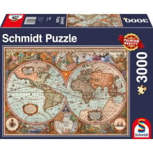Детские развивающие пазлы пазл Schmidt Spiele 3000 деталей Античная карта мира