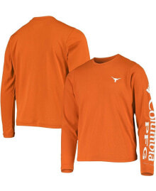 Columbia youth Big Boys Texas Orange Texas Longhorns PFG Terminal Tackle Long Sleeve Omni-Shade T-Shirt