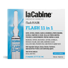 Несмываемые средства и масла для волос LaCabine Flash Hair Концентрированная сыворотка в ампулах с 11 витаминами 7х5 мл