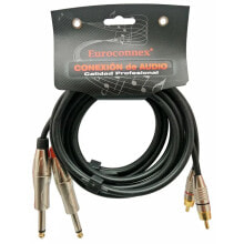 EUROCONNEX 4311-1 /Mono RCA To Jack Cable jack 3.5 cable 2x2 M 1 m 6.3 mm