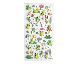 GLOBAL GIFT Tweeny Foamy Ranas Glitter Stickers