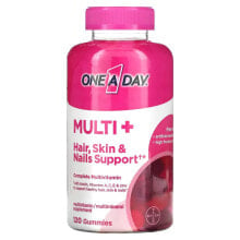 Витаминно-минеральные комплексы One-A-Day, Multi + для поддержки волос, кожи и ногтей, 120 жевательных таблеток