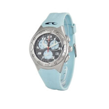 Мужские наручные часы с ремешком мужские наручные часы с голубым силиконовым ремешком Chronotech CT7139M-04