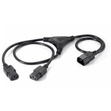 EQUIP IEC To 2x M/F Power Cord 1.8 m