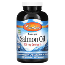 Norwegian, Salmon Oil, 500 mg, 180 + 50 Soft Gels (250 mg per Soft Gel)