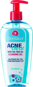 Antibakterielles Abschmink- und Reinigungsgel mit australischem Teebaumöl für Problemhaut - Dermacol Acne Clear Make-Up Removal & Cleansing Gel