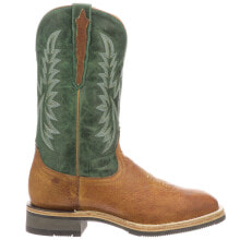 Купить мужские ботинки Lucchese: Lucchese Rudy Square Toe Cowboy Mens Green Casual Boots M4092-WF