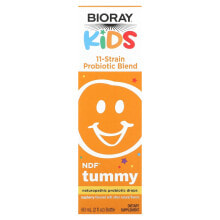 Kids, NDF Tummy, 11-Strain Probiotic Blend, Raspberry, 2 fl oz (60 ml)
