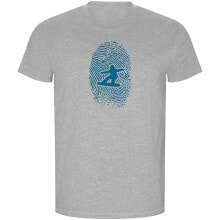 KRUSKIS Snowboarder Fingerprint ECO Short Sleeve T-Shirt