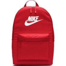 Женские спортивные рюкзаки Рюкзак мужской Nike Heritage 2.0 Backpack BA5879-658 красный с логотипом