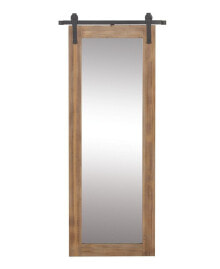 Rosemary Lane industrial Wood Wall Mirror, 71