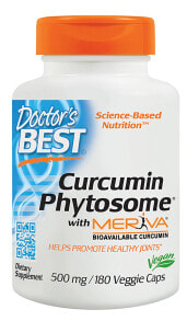 Растительные экстракты и настойки Doctor's Best Curcumin Phytosome with Meriva Фитосома экстракта куркумина 500 мг 180 вегетарианских капсул