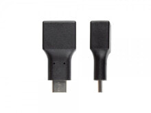 Alcasa USB-AD201 кабельный разъем/переходник USB C USB A Черный