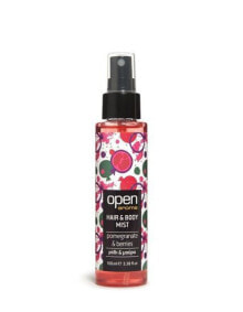 Несмываемые средства и масла для волос open Pomegranate & Berries Hair & Body Mist Гранатово-ягодный мист для волос и тела 100 мл