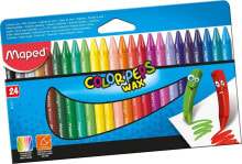Набор цветных карандашей для рисования Maped Kredki świecowe 24 kolory