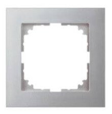 Умные розетки, выключатели и рамки merten MEG4010-3660 рамка для розетки/выключателя Алюминий