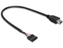 DeLOCK 83170 USB кабель 0,3 m 2.0 Mini-USB B Черный