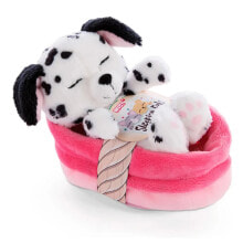 NICI Sleeping Pets Puppy Dalmatian 12 cm In Basket Teddy