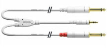 Cordial CFY 3 WPP-LONG-SNOW аудио кабель 3 m 3,5 мм 2 x 6,35 мм Белый