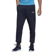 Мужские брюки спортивные синие зауженные летние трикотажные на резинке джоггеры  Adidas Essentials Plain Tapered Pant FL M DU0376 pants