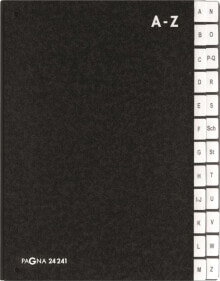 Pagna Teczka desk folder Classic 24 compartments AZ black